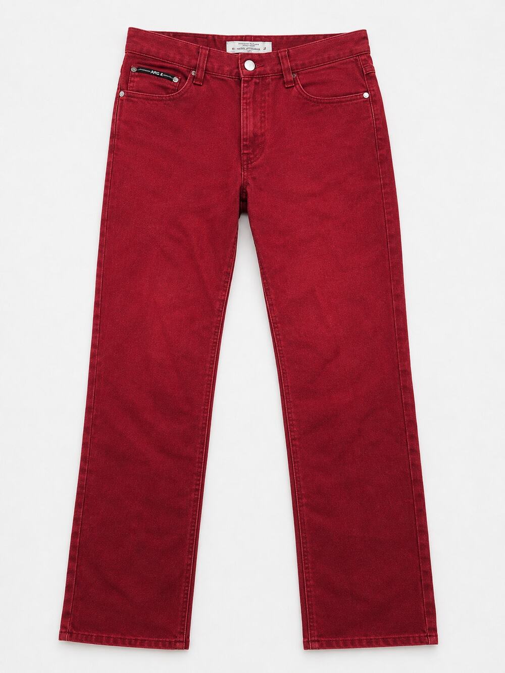 KIKLY Jeans Women’s Red Straight Leg Jeans Size 7/07 Y2K Korean Premium Denim